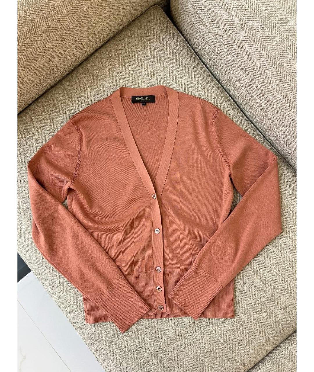 LORO PIANA Коралловый кашемировый джемпер / свитер, фото 2