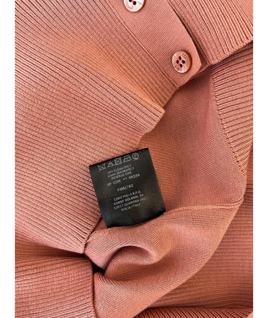 LORO PIANA Коралловый кашемировый джемпер / свитер, фото 5