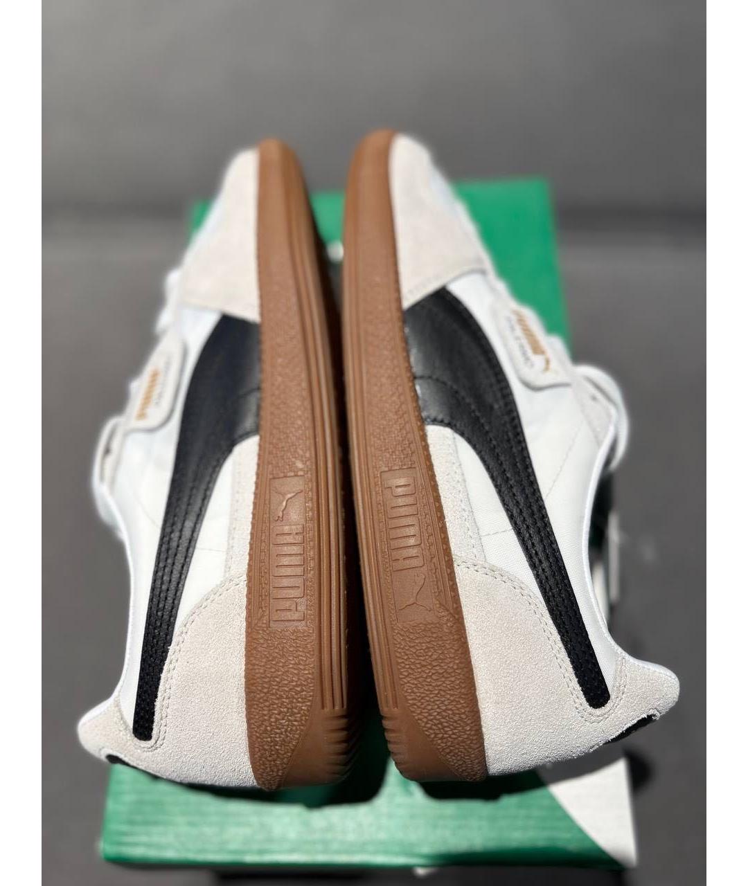 PUMA Бежевые кожаные кроссовки, фото 3