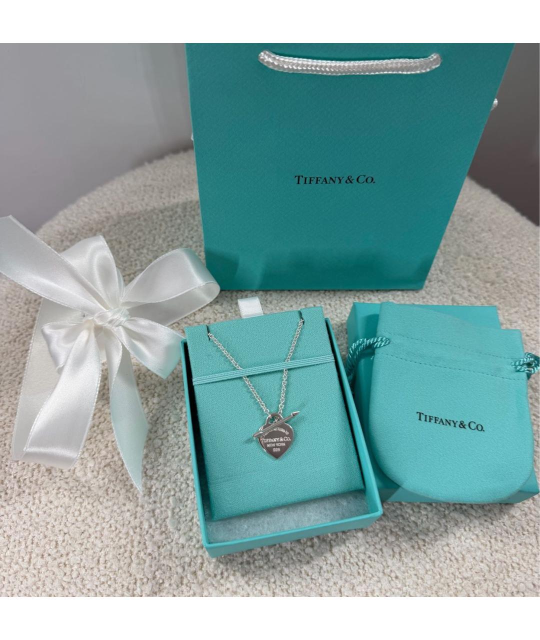 TIFFANY&CO Серебряное серебряное колье, фото 5