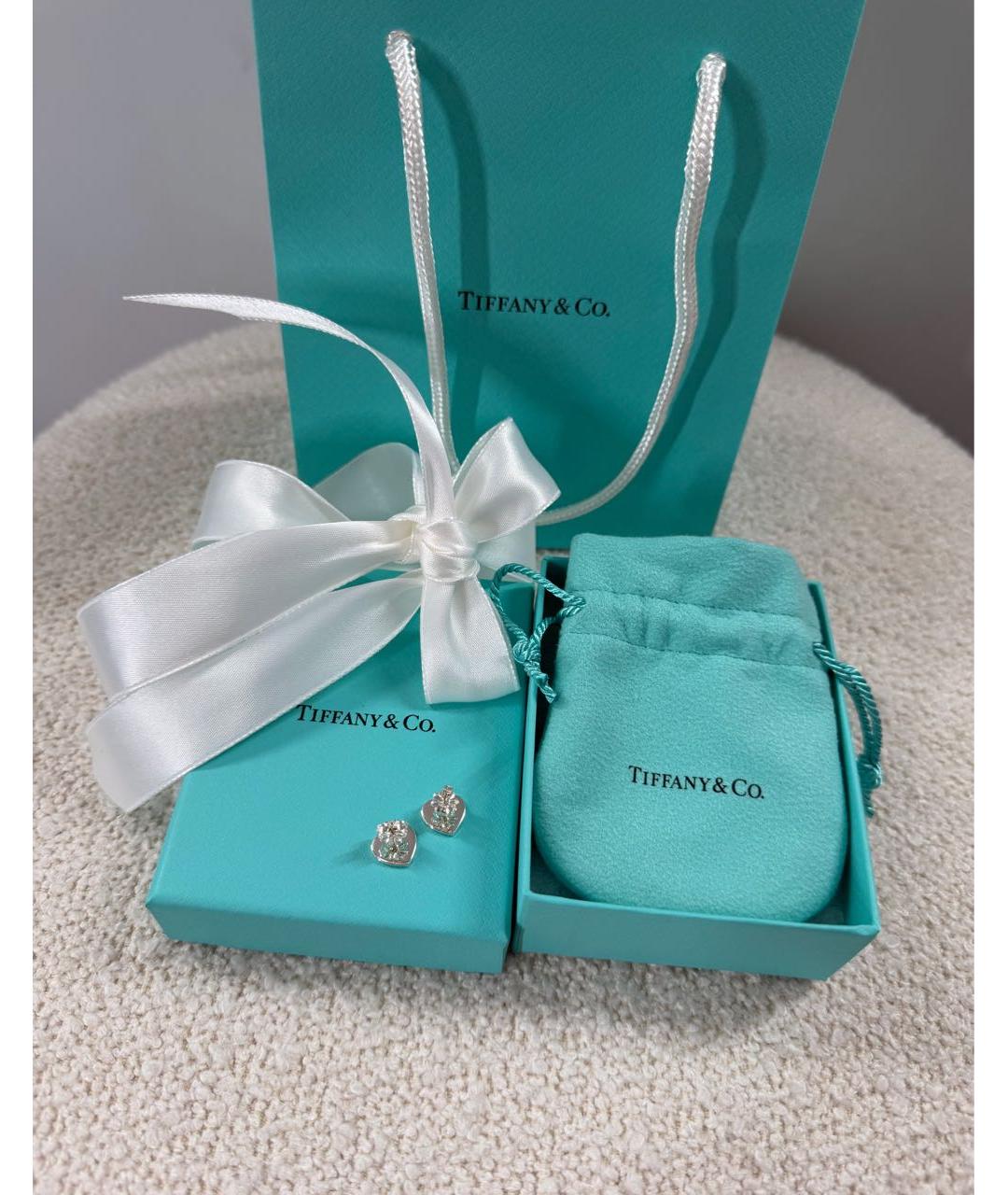 TIFFANY&CO Серебряные серебряные серьги, фото 5