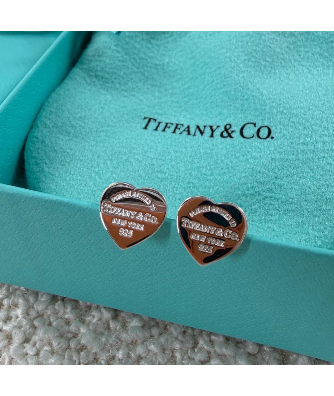 TIFFANY&CO Серебряные серебряные серьги, фото 6