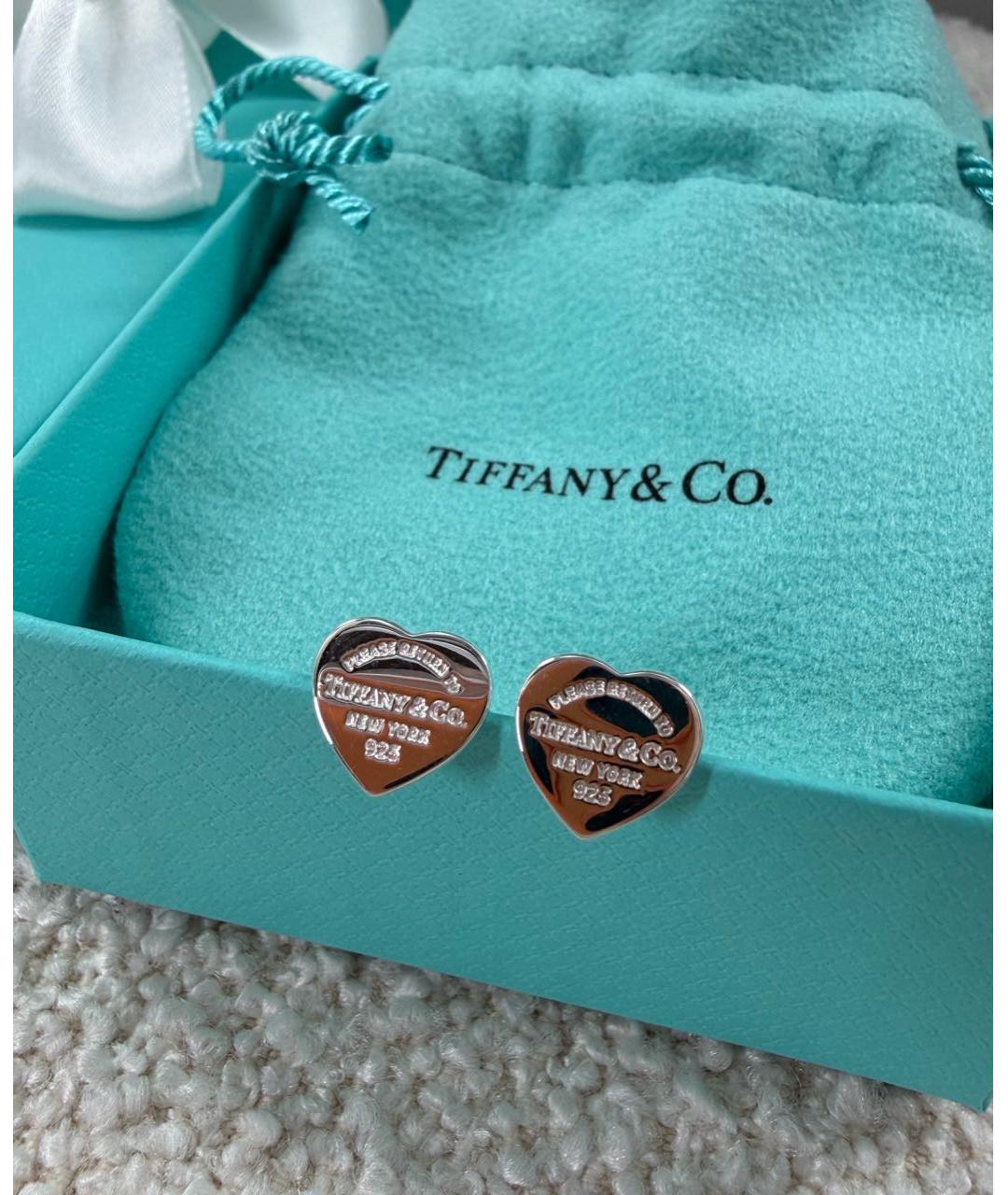 TIFFANY&CO Серебряные серебряные серьги, фото 2