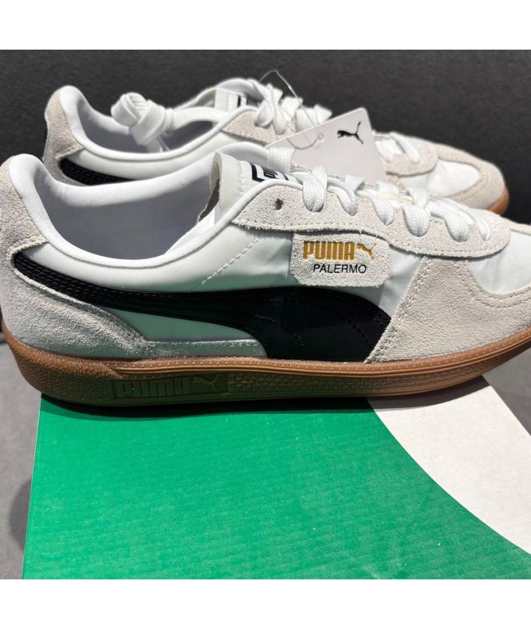 PUMA Бежевые замшевые кроссовки, фото 3