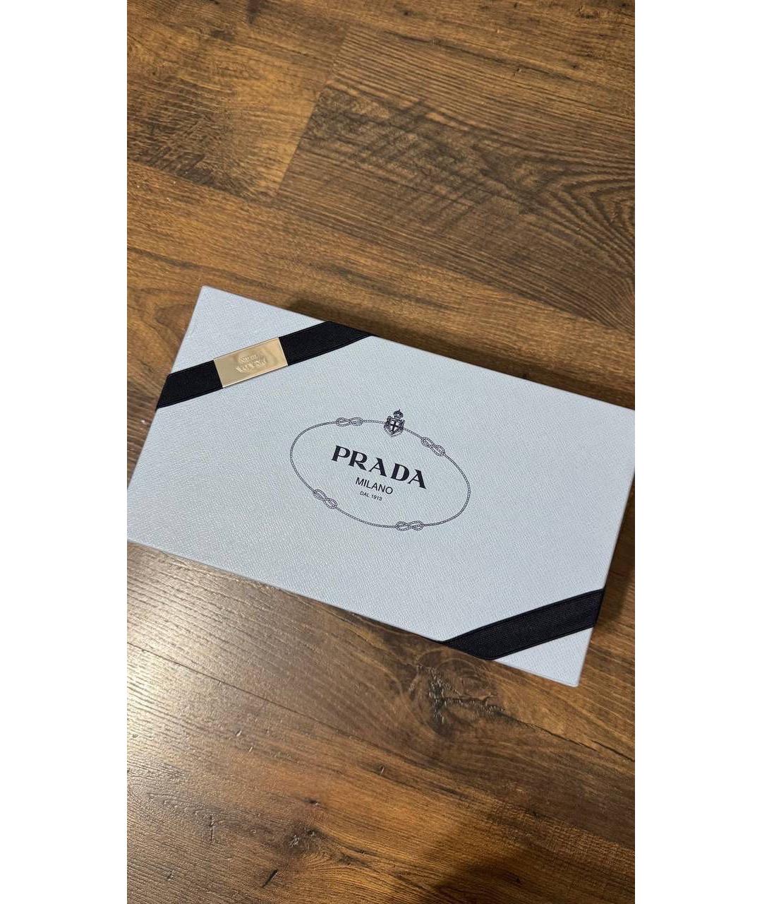 PRADA Коричневые замшевые мюли, фото 3