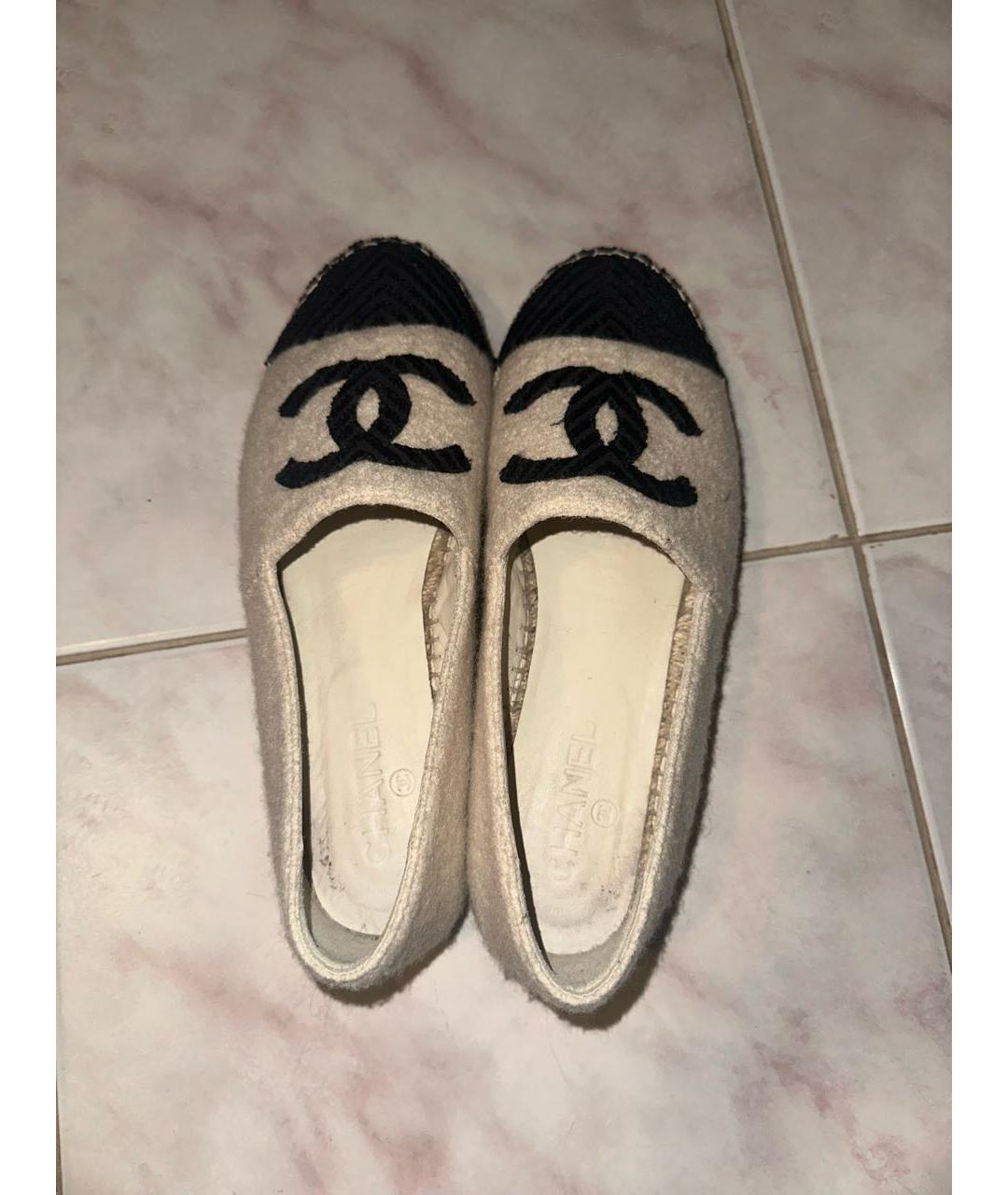 CHANEL Бежевые эспадрильи, фото 3