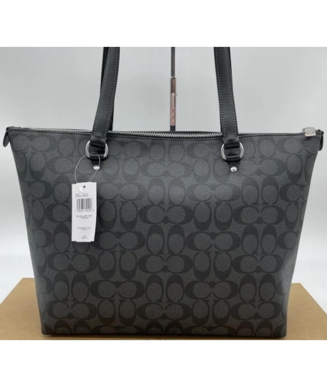 COACH Серая кожаная сумка через плечо, фото 2