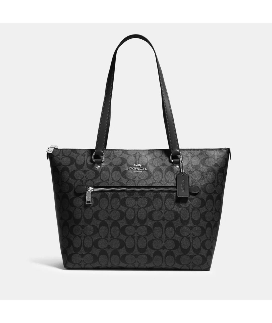 COACH Серая кожаная сумка через плечо, фото 7