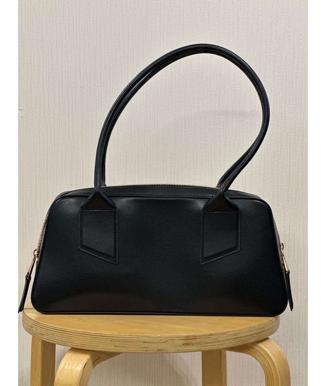 NO. 21 Черная кожаная сумка с короткими ручками, фото 3