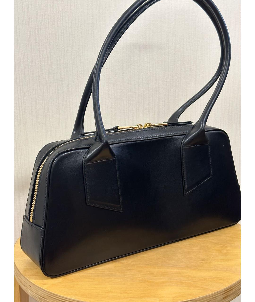 NO. 21 Черная кожаная сумка с короткими ручками, фото 2