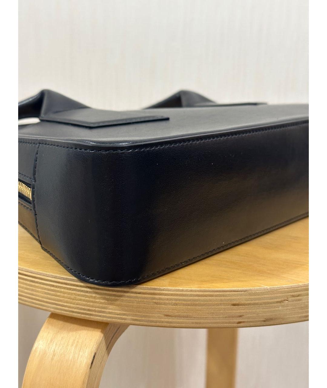 NO. 21 Черная кожаная сумка с короткими ручками, фото 6