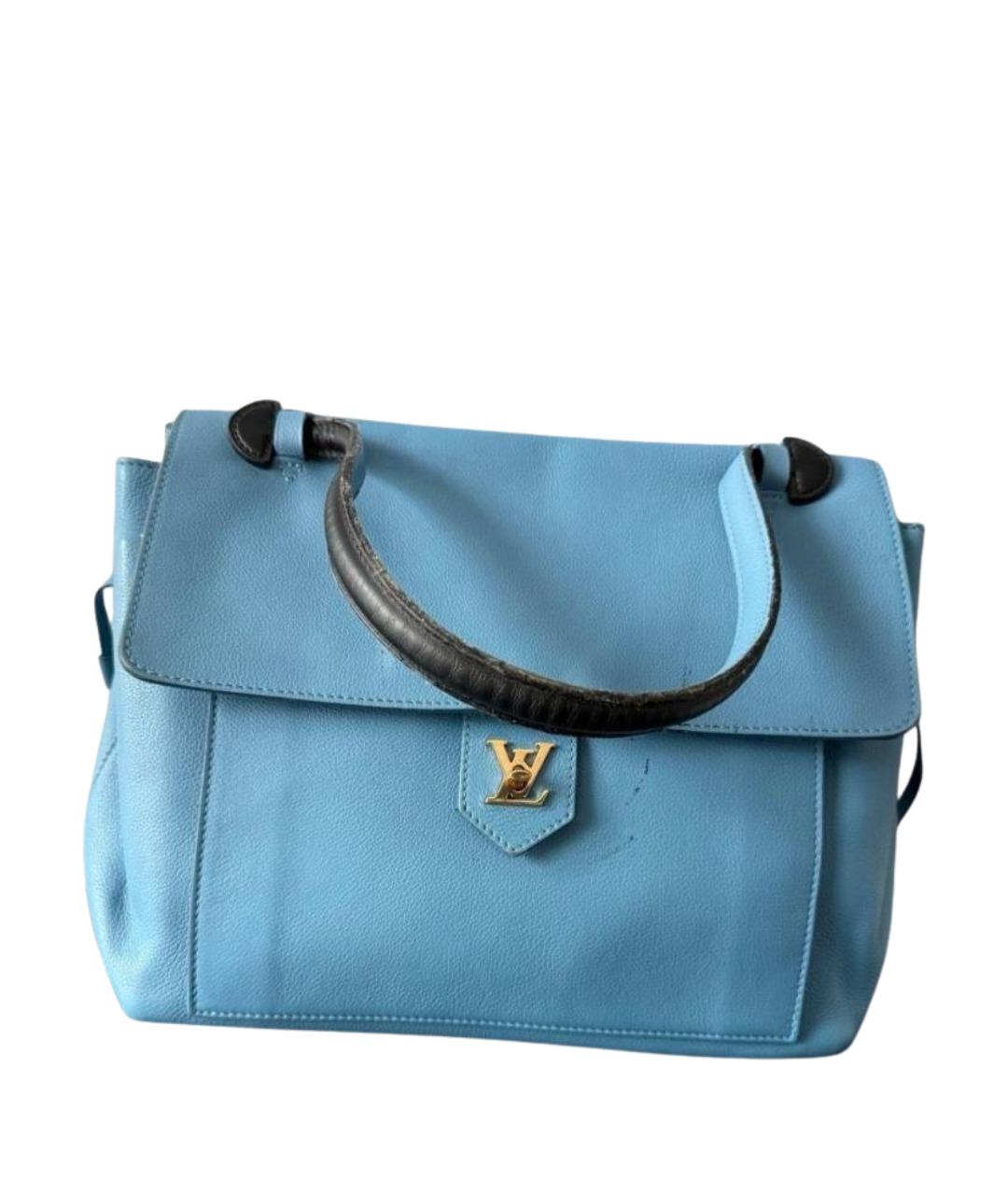 LOUIS VUITTON Голубая кожаная сумка через плечо, фото 1