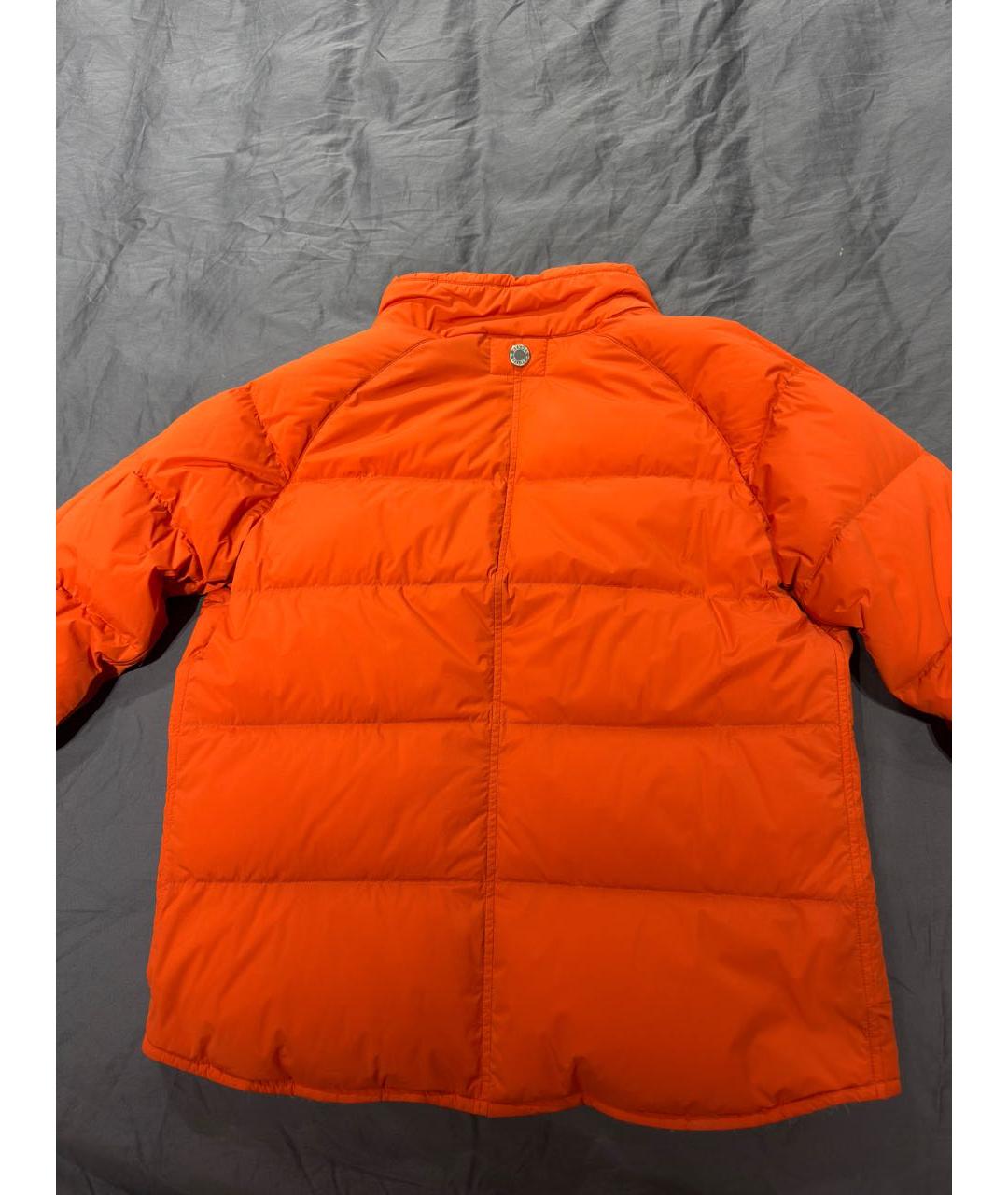 HERMES Оранжевая полиамидовая куртка, фото 2