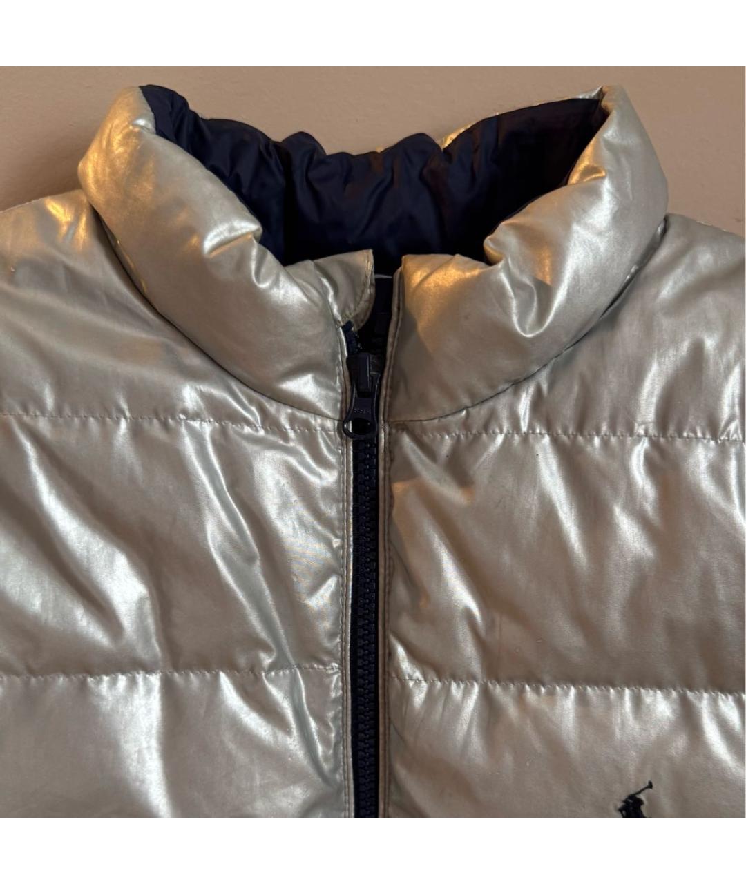 POLO RALPH LAUREN Темно-синий полиэстеровый жакет / жилет, фото 6