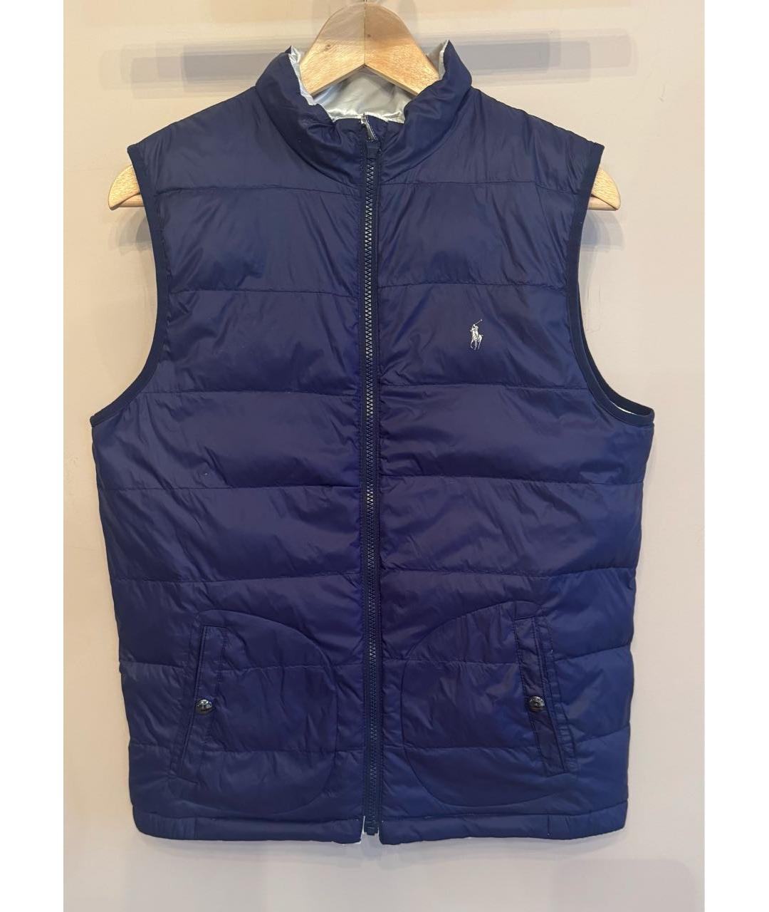 POLO RALPH LAUREN Темно-синий полиэстеровый жакет / жилет, фото 7