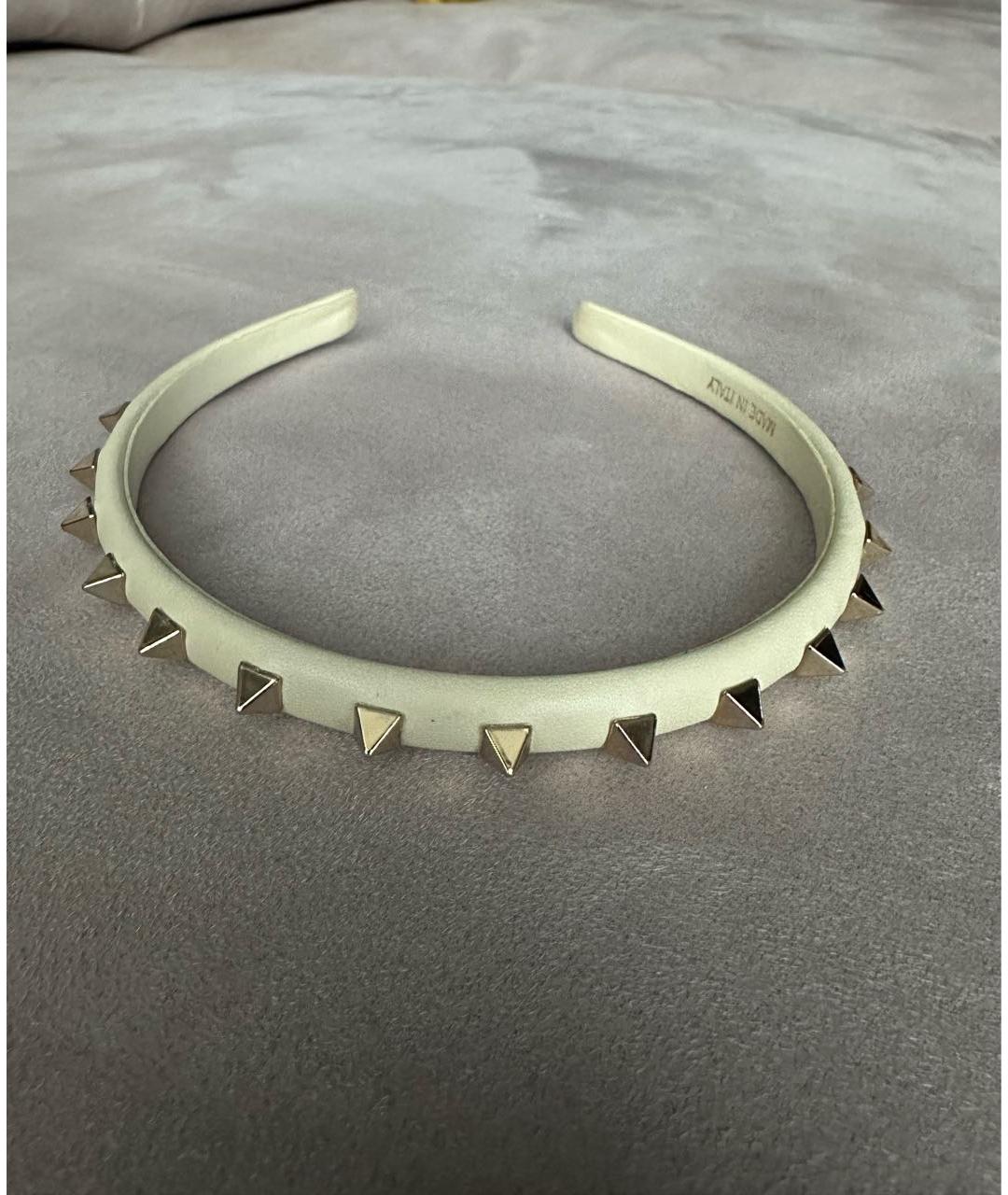 VALENTINO Белый ободок, фото 6