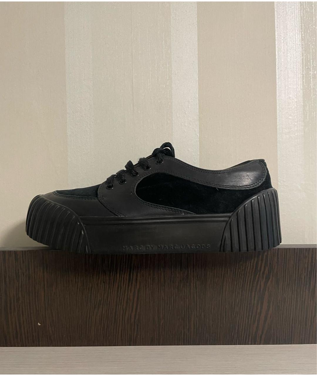 MARC JACOBS Черные бархатные кеды, фото 6