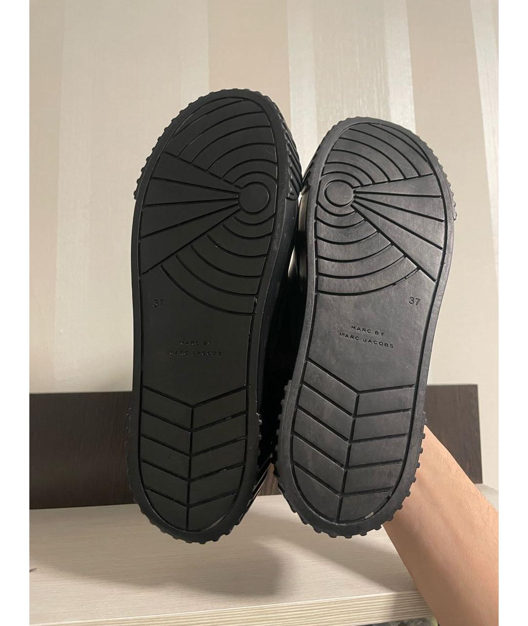MARC JACOBS Черные бархатные кеды, фото 3