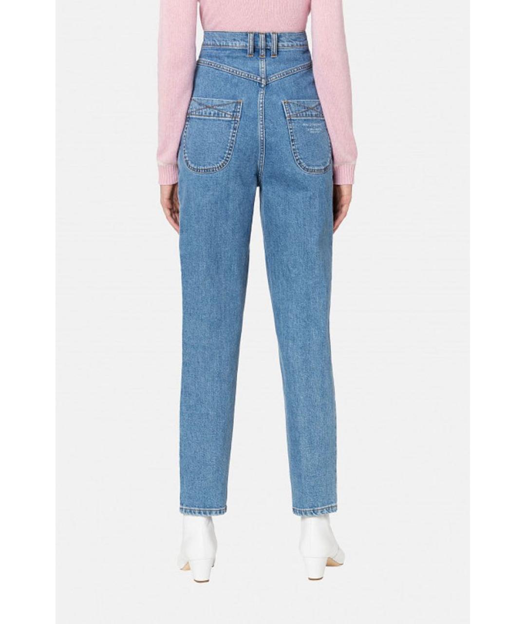 PHILOSOPHY DI LORENZO SERAFINI Голубые хлопко-эластановые джинсы слим, фото 3