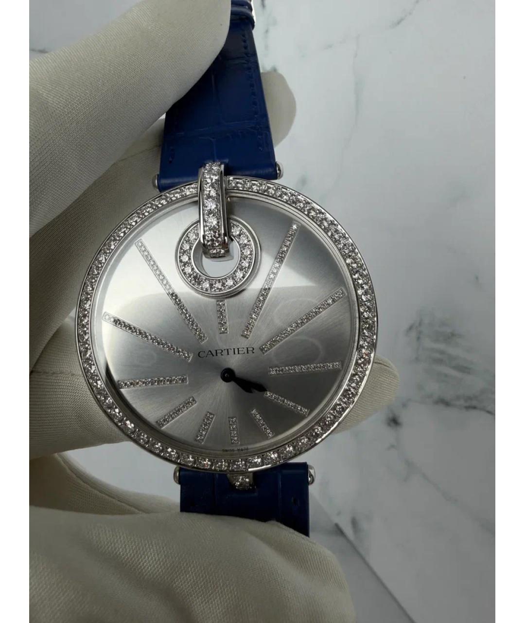 CARTIER Белые часы из белого золота, фото 3