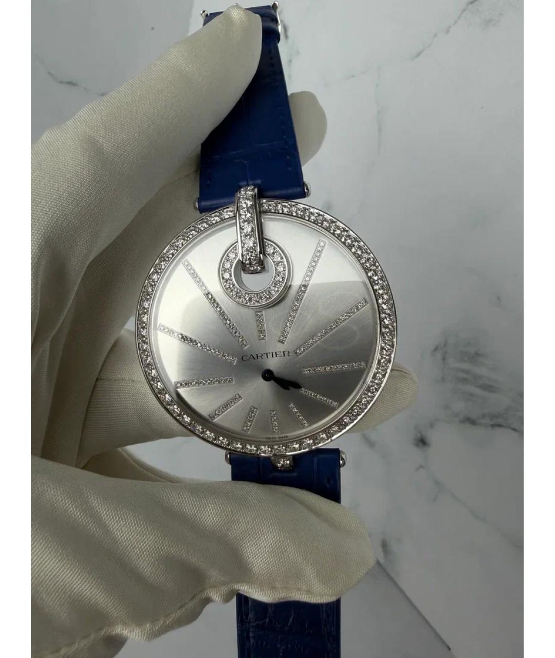 CARTIER Белые часы из белого золота, фото 2