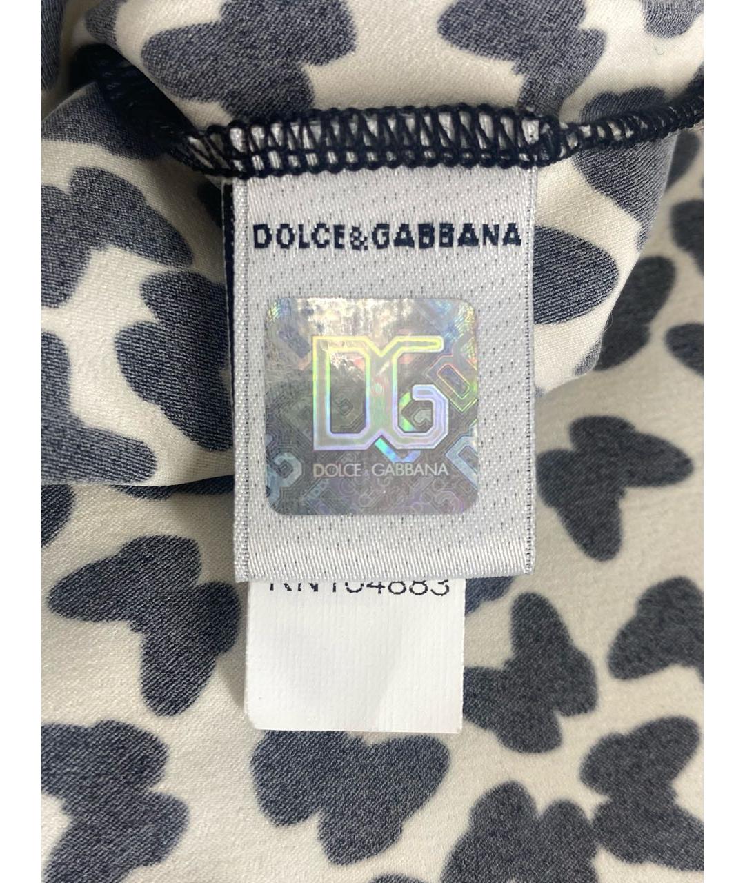 DOLCE&GABBANA Мульти полиэстеровая майка, фото 4