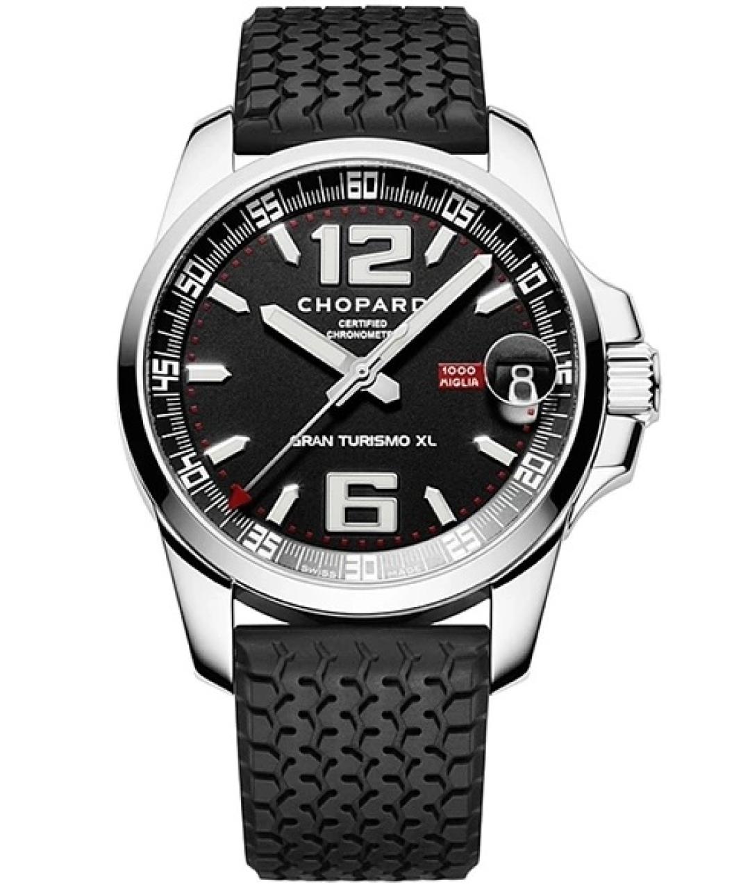 CHOPARD Черные металлические часы, фото 5