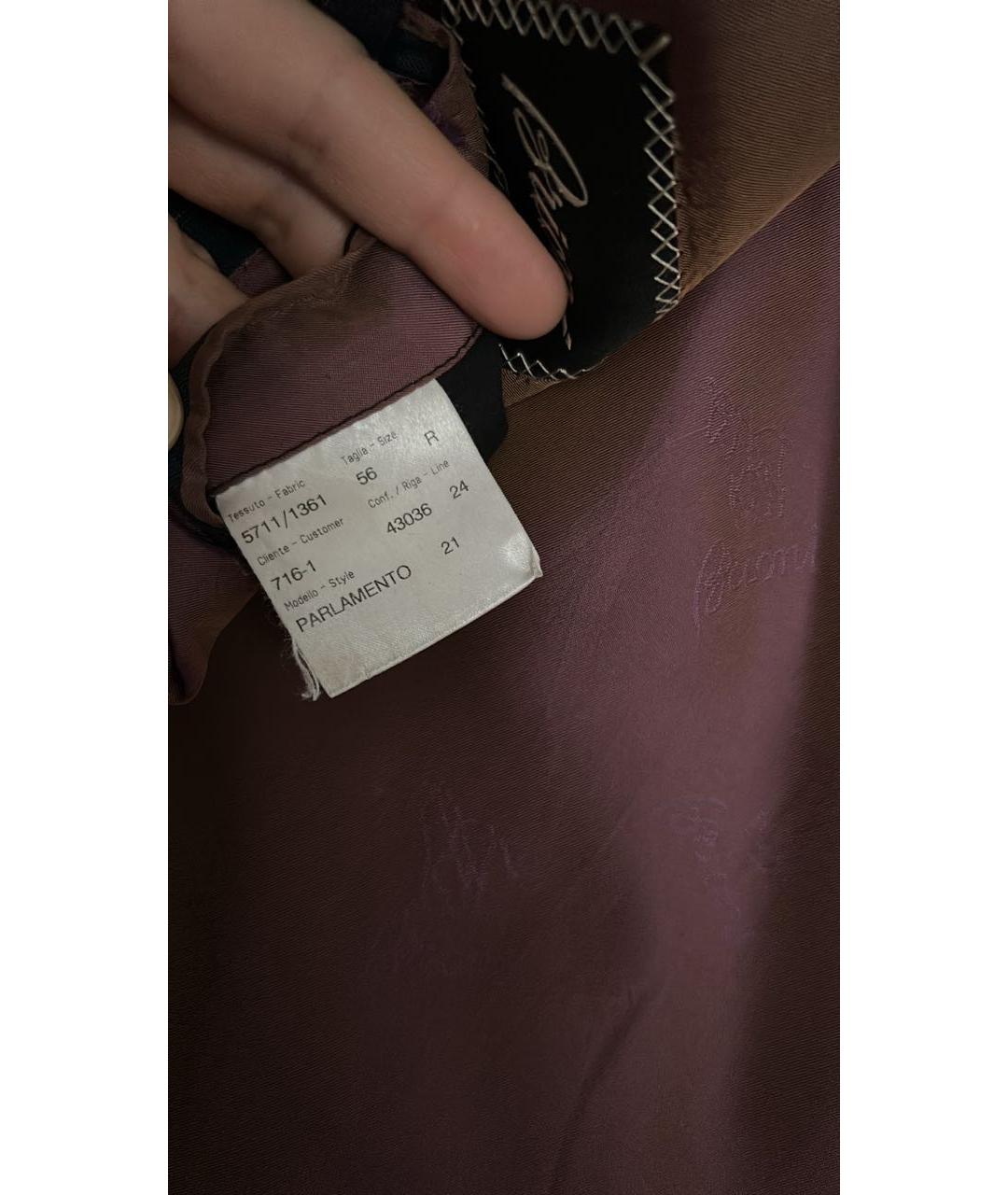 BRIONI Синий шерстяной пиджак, фото 5