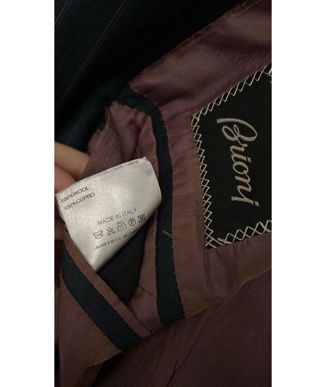 BRIONI Синий шерстяной пиджак, фото 6