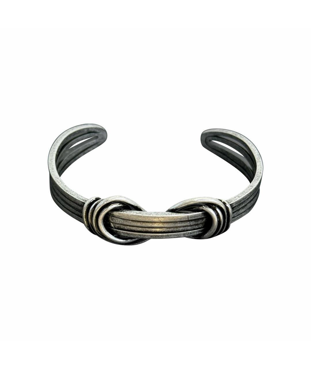 SAINT LAURENT Серебрянный металлический браслет, фото 1