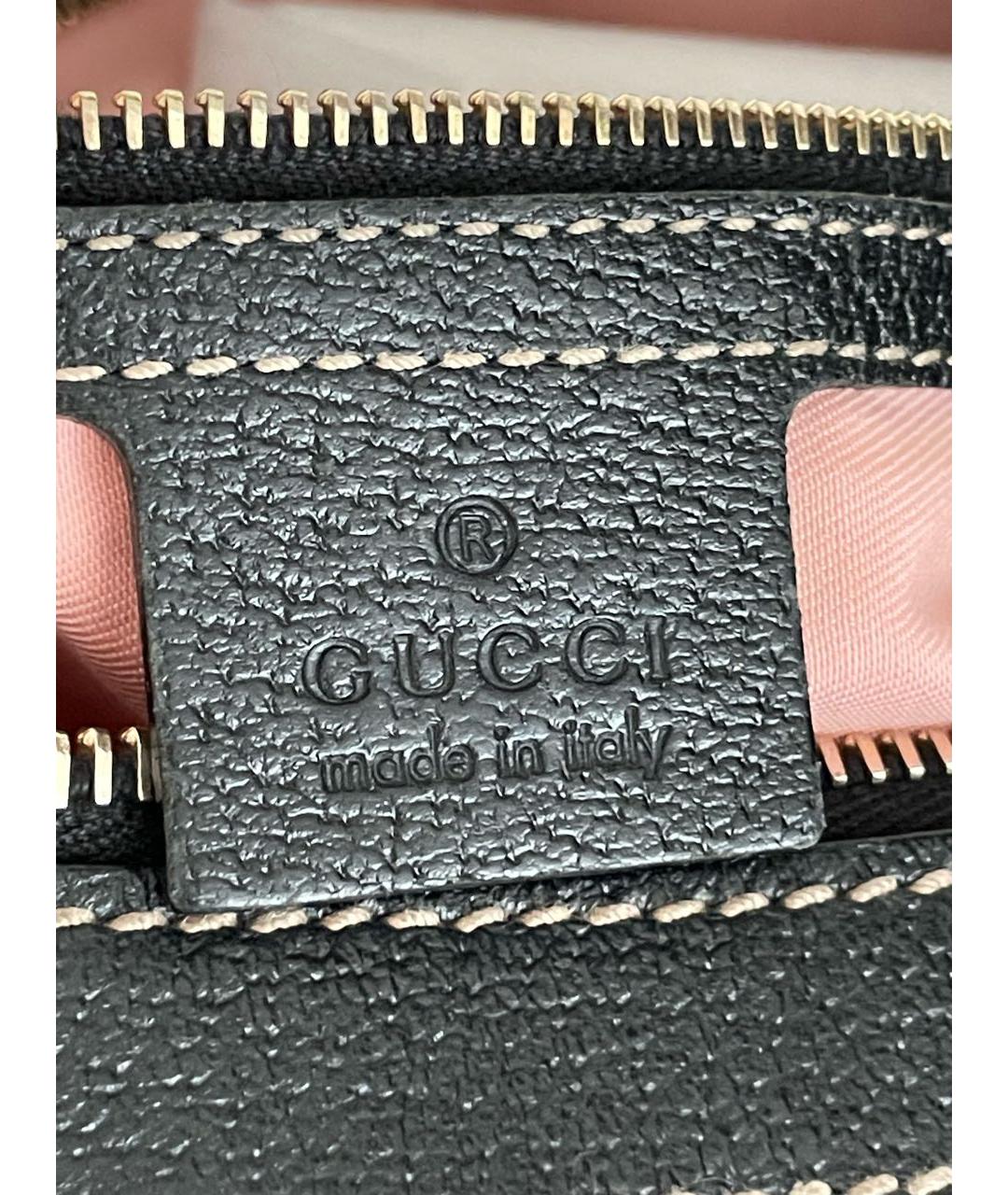 GUCCI Черная шелковая сумка через плечо, фото 4