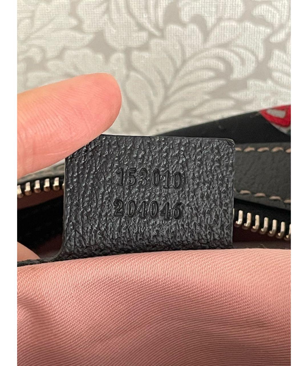 GUCCI Черная шелковая сумка через плечо, фото 5