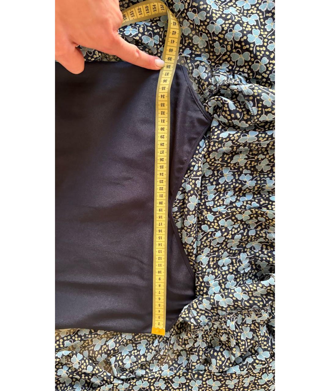 PHILOSOPHY DI LORENZO SERAFINI Голубое полиэстеровое повседневное платье, фото 8