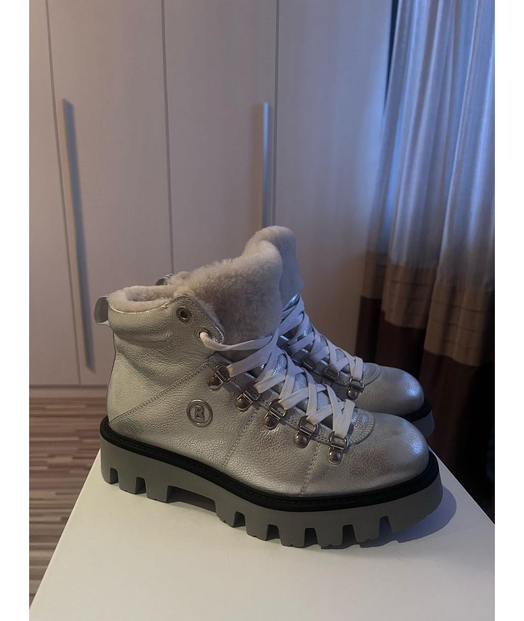 BOGNER Серебряные кожаные ботинки, фото 2