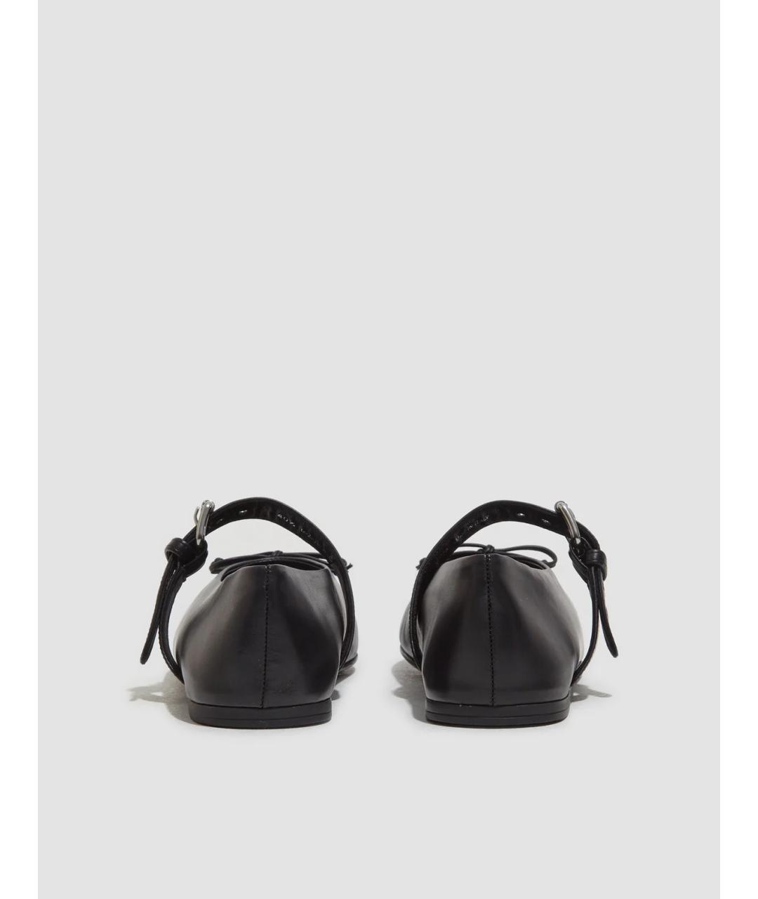 MIU MIU Черные кожаные балетки, фото 5