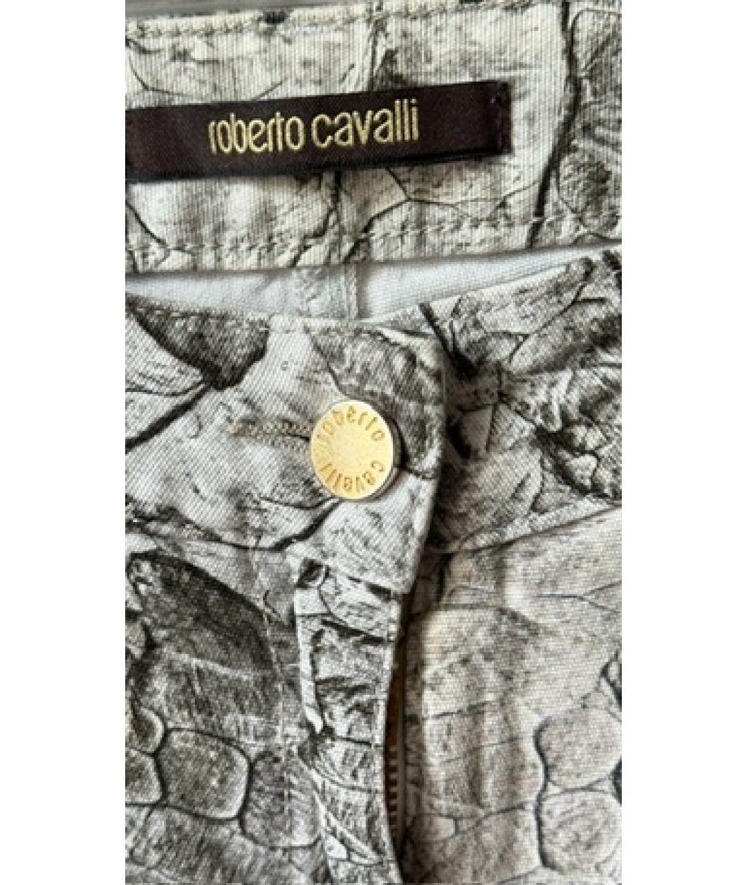 ROBERTO CAVALLI Белые прямые джинсы, фото 4