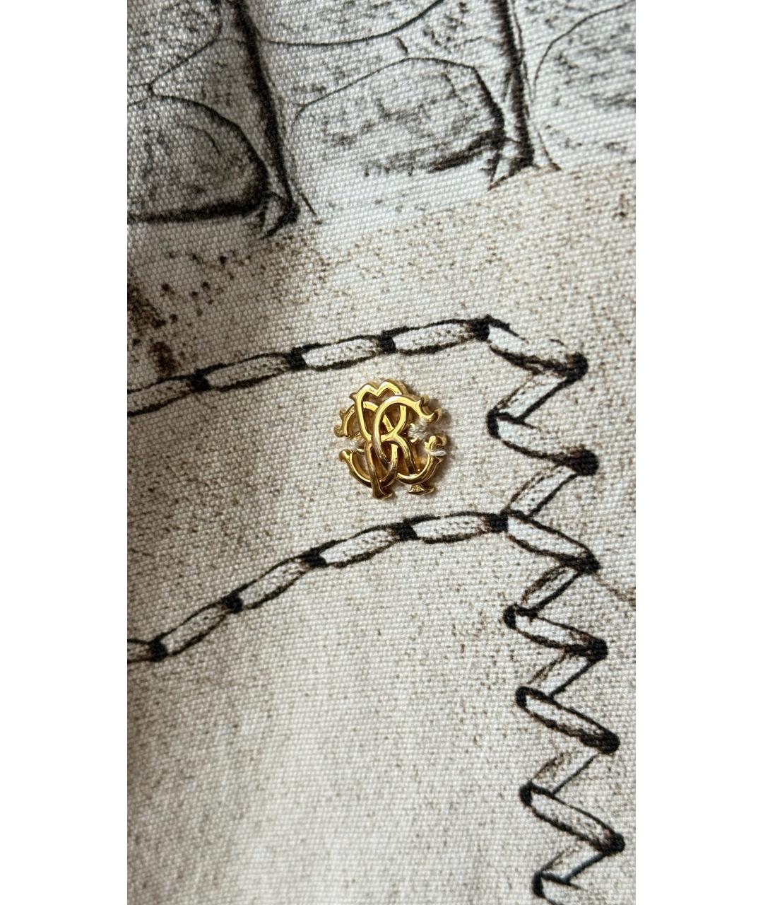 ROBERTO CAVALLI Белые прямые джинсы, фото 3