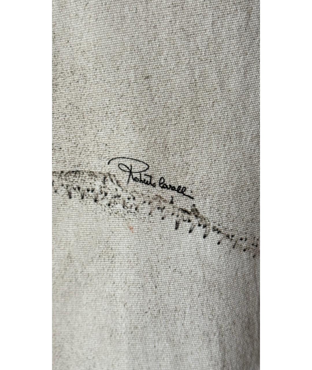 ROBERTO CAVALLI Белые прямые джинсы, фото 6