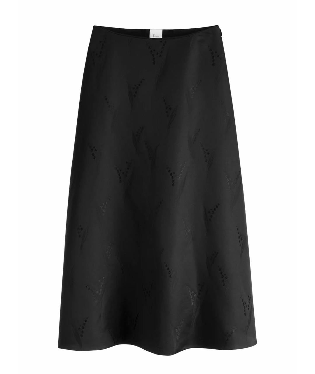 CHRISTIAN DIOR Черная юбка миди, фото 1