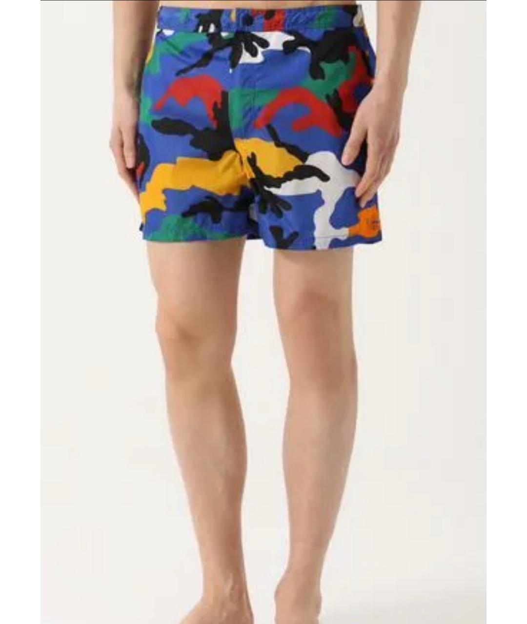 VALENTINO Мульти полиэстеровые шорты, фото 5