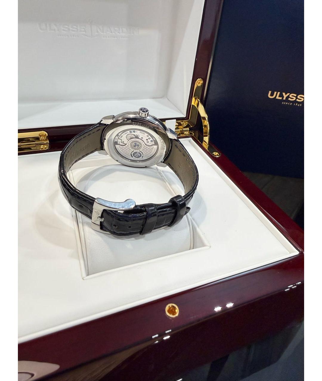 Ulysse Nardin Темно-синие стальные часы, фото 3