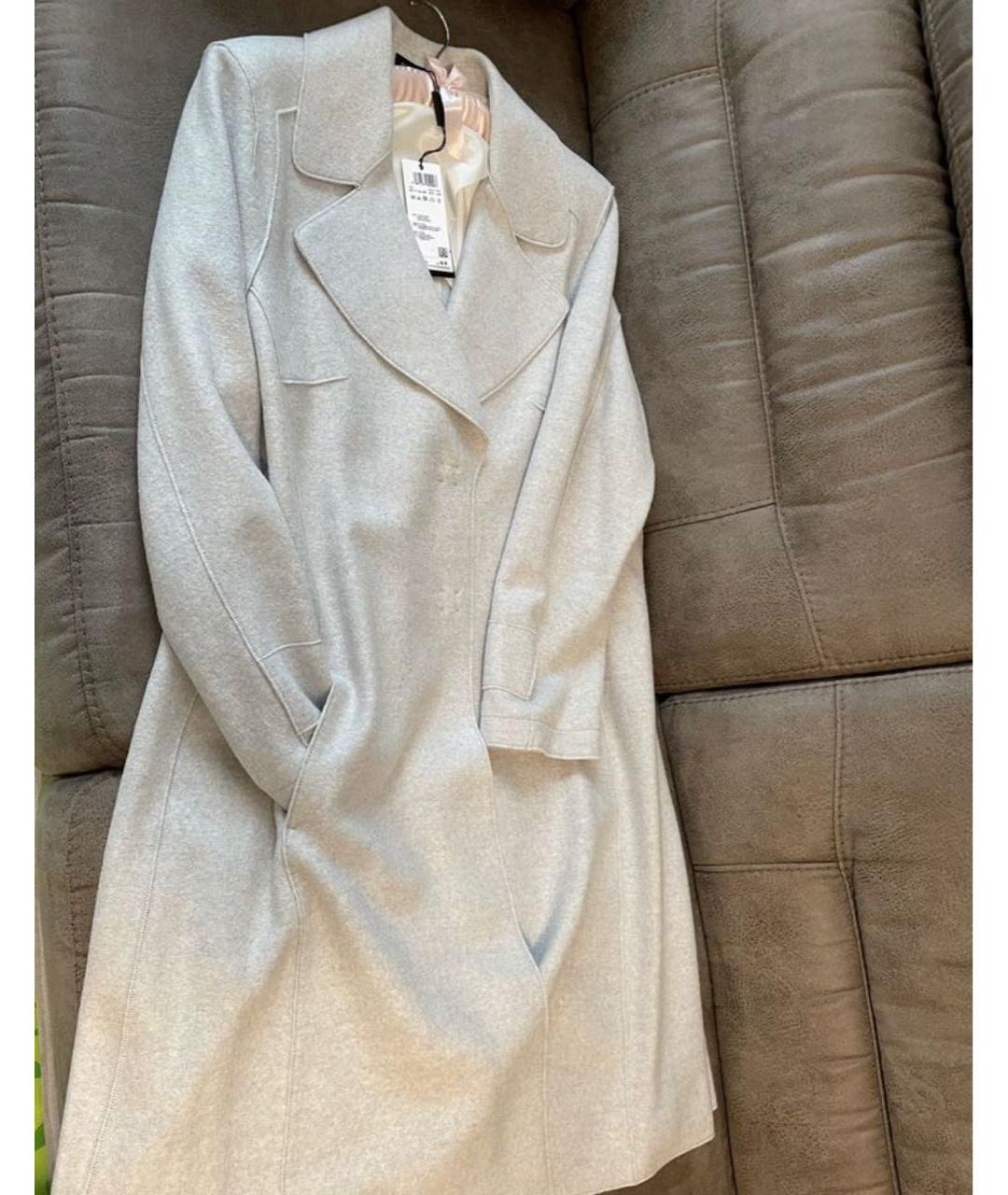 BLUEMARBLE Серое шерстяное пальто, фото 9