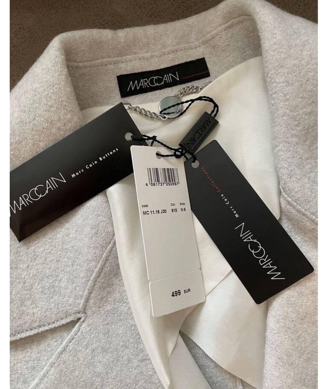 BLUEMARBLE Серое шерстяное пальто, фото 4