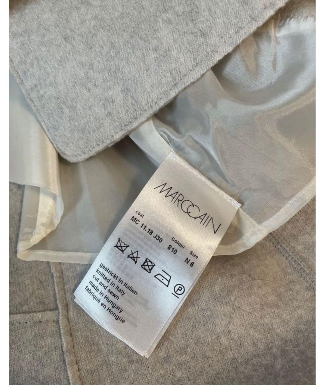 BLUEMARBLE Серое шерстяное пальто, фото 5