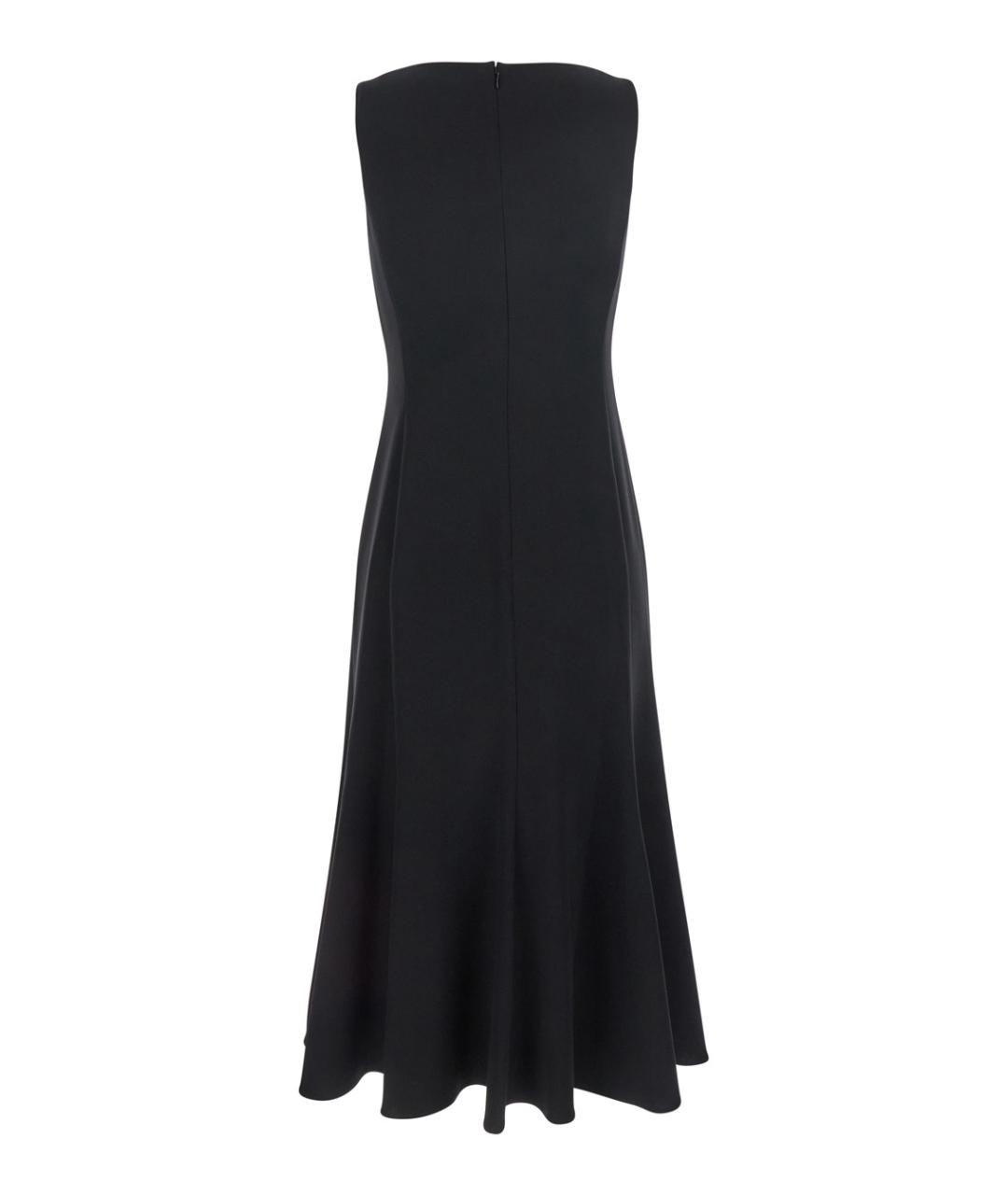 THEORY Черное ацетатное повседневное платье, фото 2