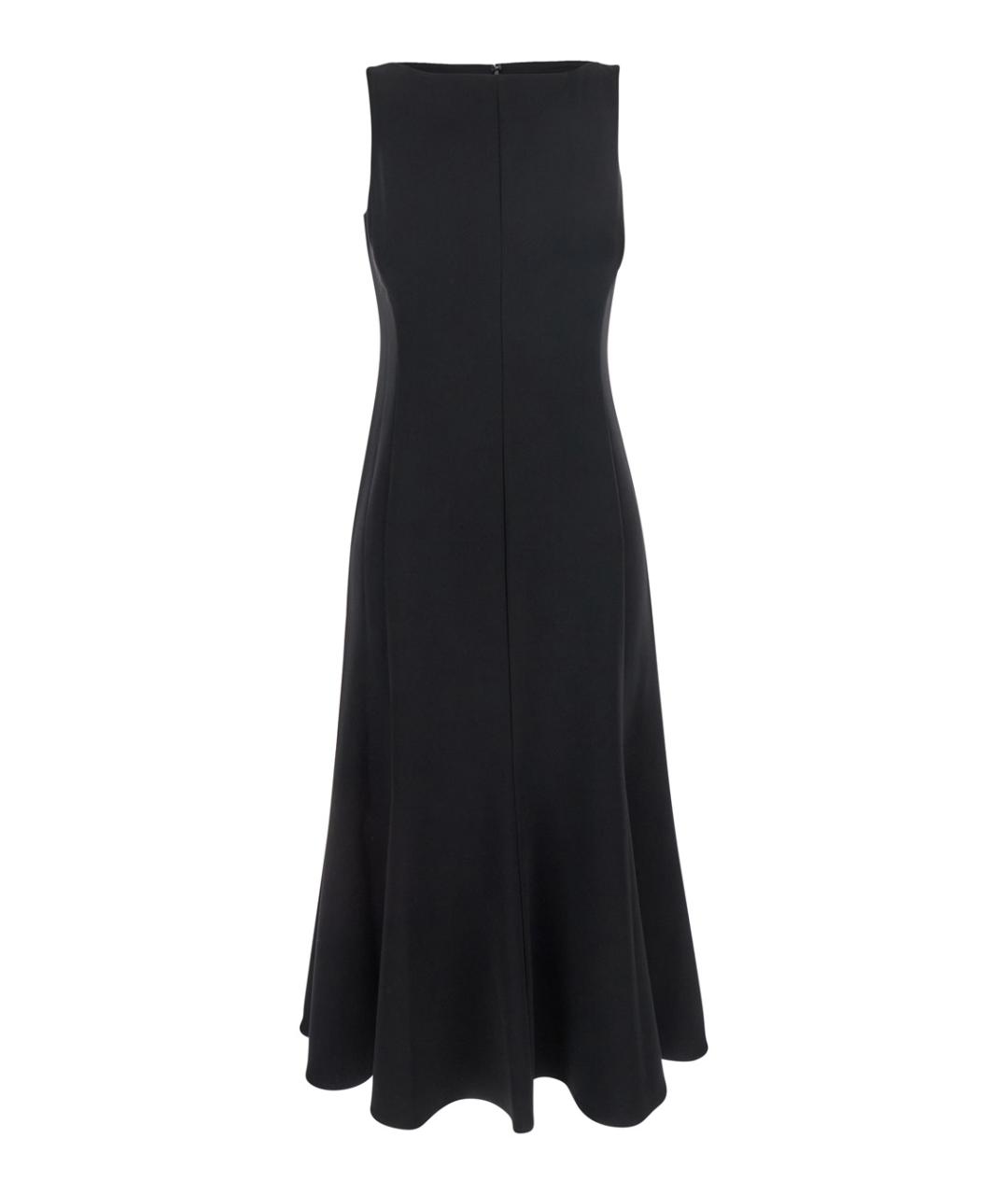 THEORY Черное ацетатное повседневное платье, фото 1