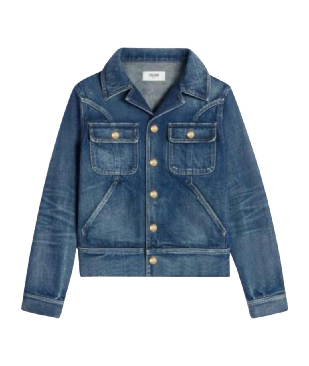 CELINE Темно-синяя деним куртка, фото 1