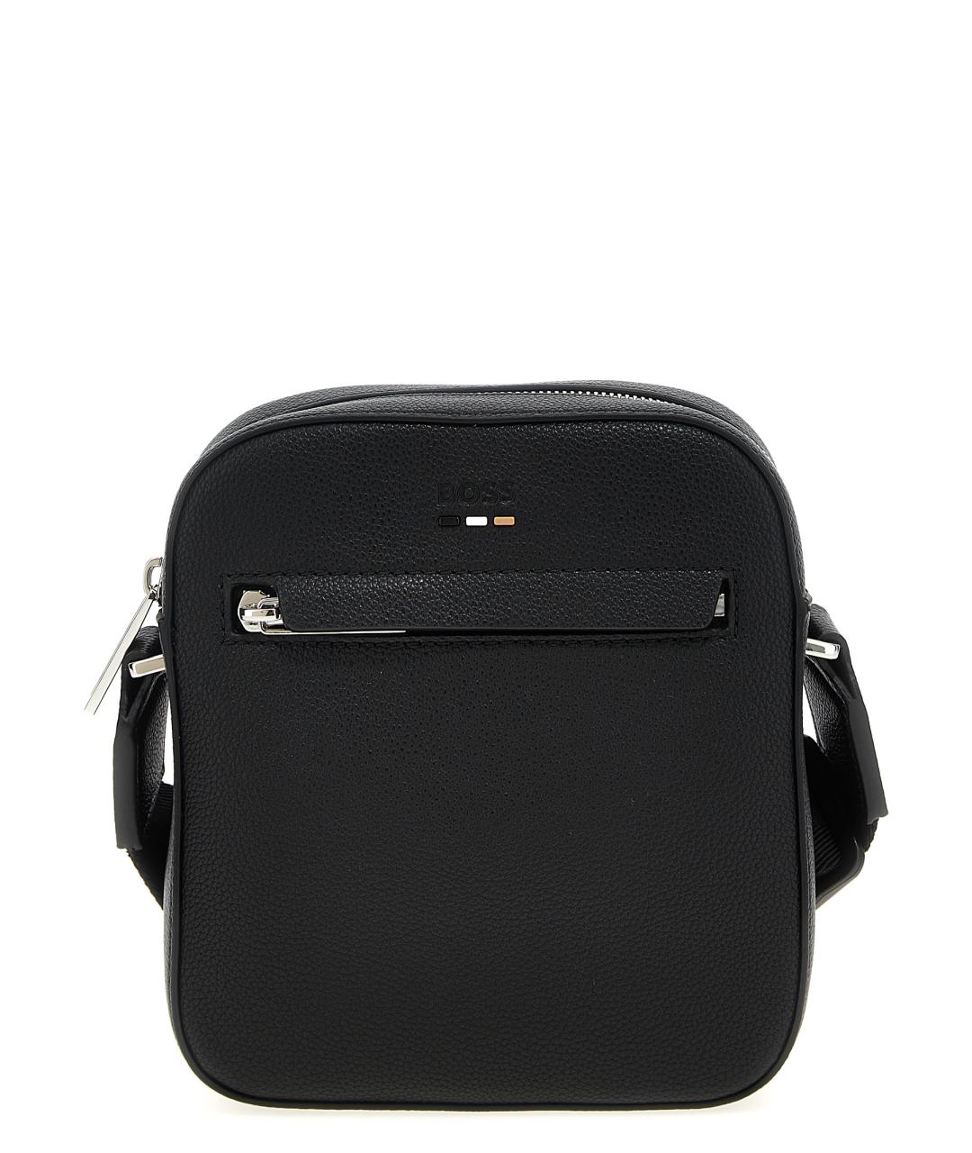HUGO BOSS Черная сумка на плечо из искусственной кожи, фото 1