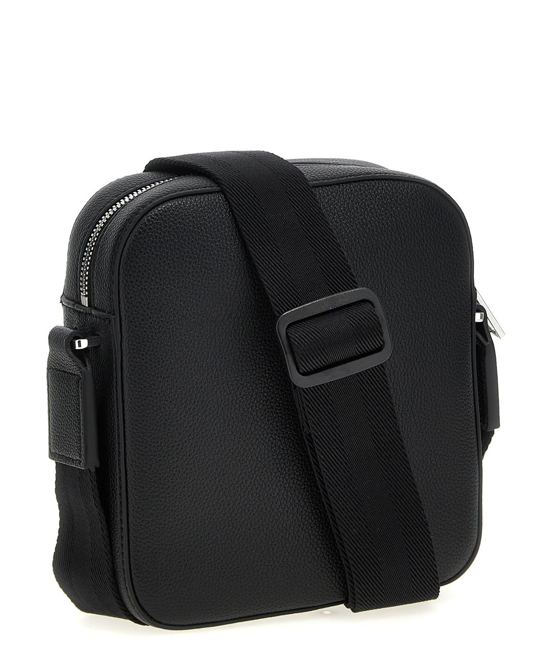 HUGO BOSS Черная сумка на плечо из искусственной кожи, фото 2