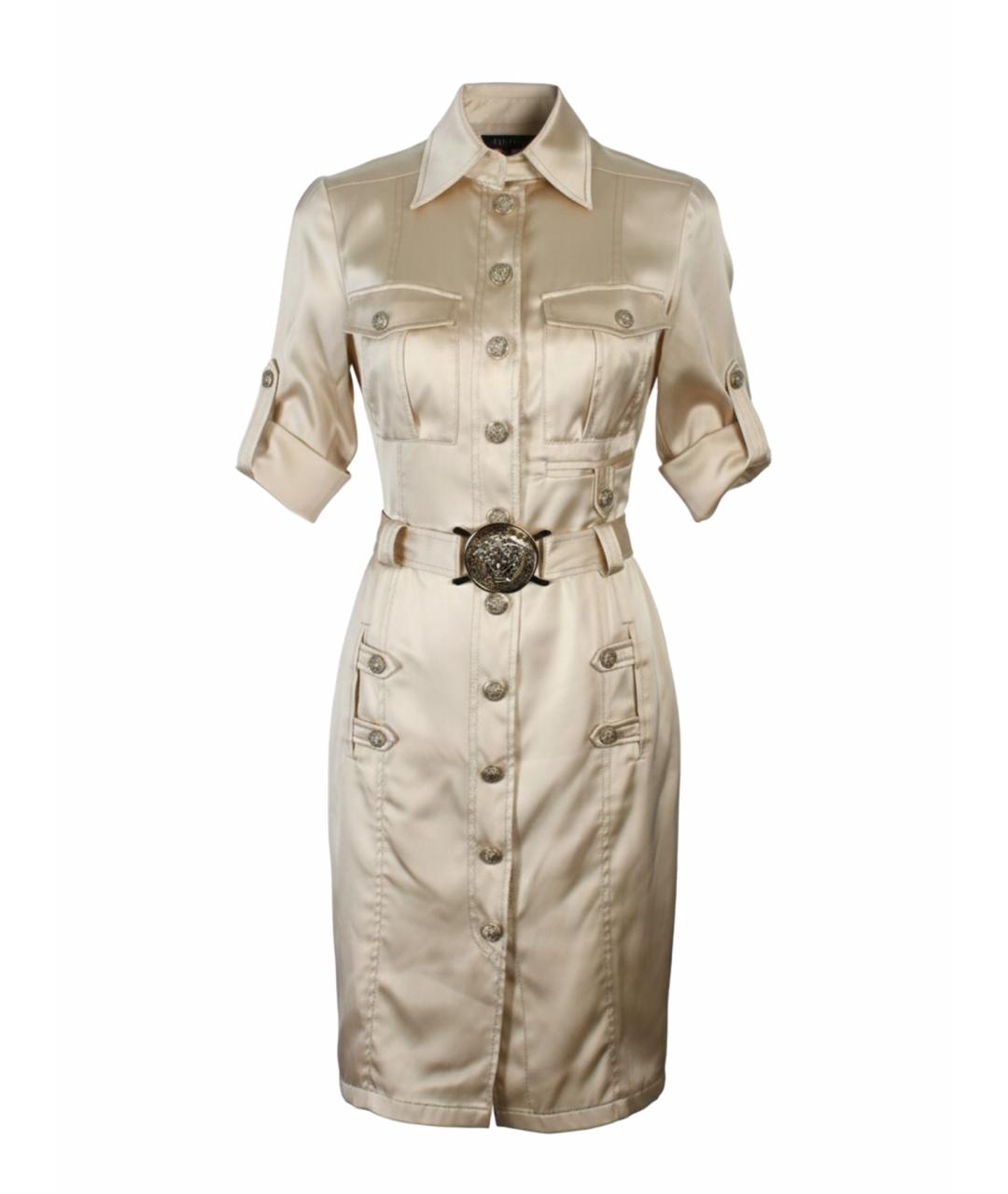 VERSACE Шелковое коктейльное платье, фото 1